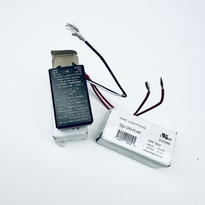 Lot of 2 WAC Lighting EN-1260-R-AR Electronic Transformer, 120V, 12V, 60W Max