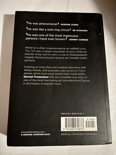 Eternal Troubadour: The Improbable Life Of Tiny Tim Book Justin Martell McDonald - Picture 2 of 2
