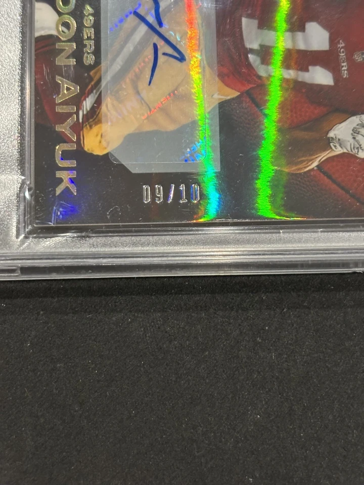 2020 PANINI Zenith BRANDON AIYUK Gold Artist Proof /10 ROOKIE AUTO 49ers - Image 2 of 3