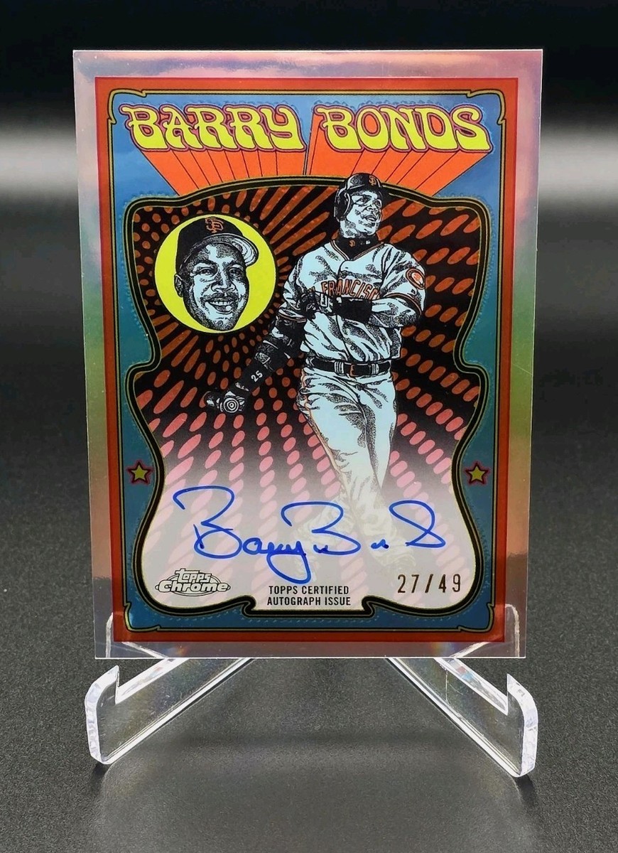 2025 Topps Chrome BARRY BONDS Ultra Violet All Stars Auto #/49