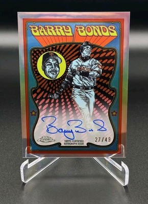2025 Topps Chrome BARRY BONDS Ultra Violet All Stars Auto #/49
