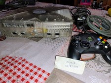 Console XBOX Classic Crystal Microsoft transparente cavi controller LEGGE TUTTO