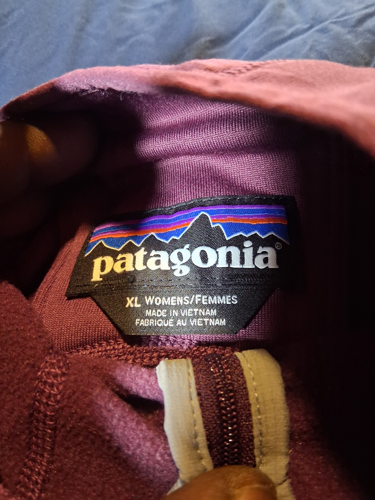 Patagonia Crosstrek 1/4 zip Pullover Womens XL Long Sleeve Running Burgundy  thumbnail 5