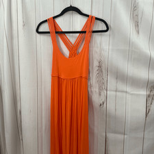 Calvin Klein Women’s 8 Orange Strappy Maxi Dress