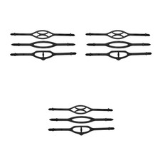 9 pcs Silicone Diving Mask Strap Replacement - Flexible Scuba Snorkeling