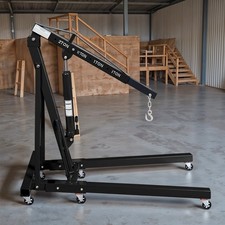 2Ton Mobile Hydraulic Folding Engine Crane Stand Jack Workshop Hoist Lift Lifter