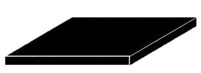 Evergreen 509116 - Schwarze Polystyrolplatten, 200x530x1,50 mm, 2 Stück - Neu