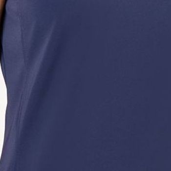 Denim & Co. Women's Swimsuit Sz M Beach Ruffled Hem Swim Cover-Up Blue A634839