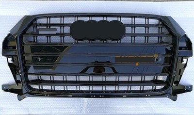 Glossy Black Strip Front Bumper Radiator Grille For Audi Q3 2016-2018 SQ3 Style