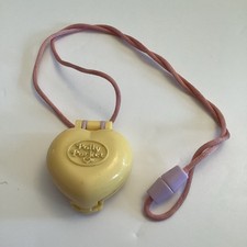 RARE Polly Pocket vintage année 1991 médaillon jaune COMPLET Bluebird