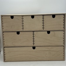 IKEA MOPPE Mini Cajonera de Almacenamiento Madera Contrachapada de Abedul 161/2x7×125/8" Organizador Hágalo Usted Mismo