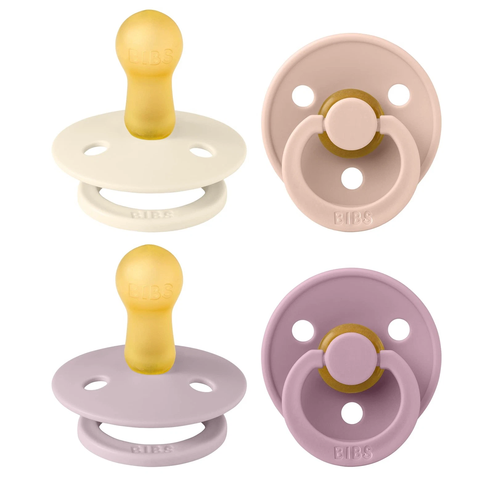 Colour Soother 4-Pack, BPA Dummy Pacifier, Round Nipple. Natural Latex, Made ...
Opens in a new wind