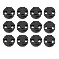 PACK OF 12 TOURTE MUTES FOR VIOLIN  SMALL VIOLA -BLACK RUBBER - SOUND REDUCING