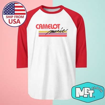 Camelot Retro 1980s Men's Raglan Red Size S-2XL