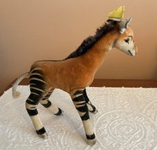 RARE Vintage 1960s Steiff Stuffed Animal Okapi 6" High Germany No Tags, NICE