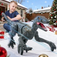 Gift Robot Dinosaur Toys Velociraptor Remote Control Dinosaur for Boys Kids 4-7