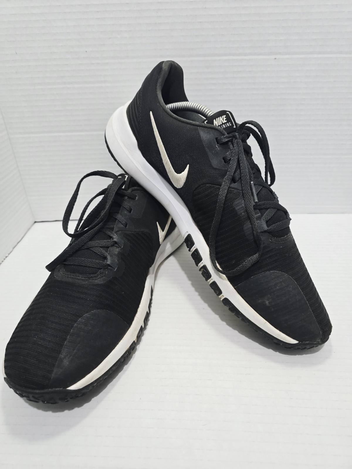 SAOLA Scarpe da ginnastica Nike Flex Control 4 CD0197 002 nere basse stringate taglia 12