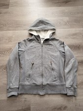 Vintage Nike Silver Tag Grey Zip Up Hoodie with Fleece Lining Women  s Size Small