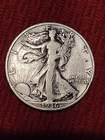 1936-S/S Walking Liberty Silver Half Dollar Fine/Very Fine