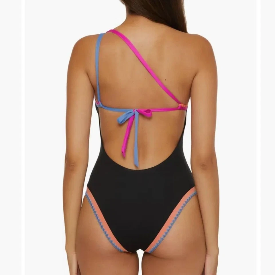 Traje de baño asimétrico de una pieza Lucky Brand Ávila talla pequeña Foto 2 de 4