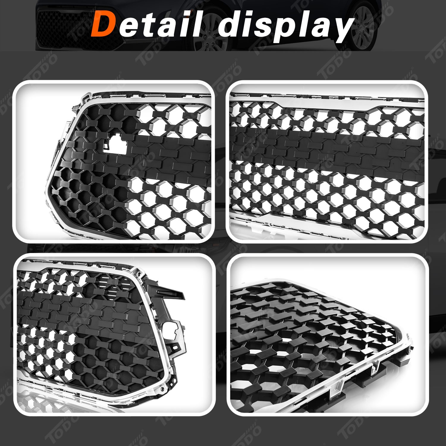 Fits Kia Soul LX S EX Hatchback 2023-2025 Front Bumper Lower Grille 86530K0AA0