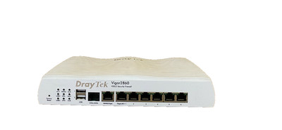 DrayTek Vigor2860 vDSL2 Security Firewall mit Netzteil Draytek Vigor2860 mit Netzteil