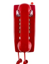 Traditional Red Wall Phones for Landline Mechanical 8.7 x 4.3 x.4.0,