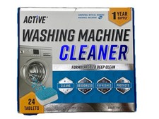Washing Machine Cleaner Descaler 24 Pack - Deep Cleaning Tablets For HE