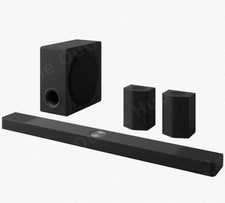 LG Soundbar S95TR Bluetooth Wi-Fi DTS:X Wireless Subwoofer & Rear Speakers Black