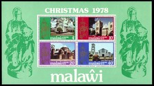 MALAWI 326a - Christmas Churches "Souvenir Sheet" (pb45753)