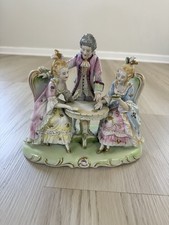 Vintage 9 Inch 3 Victorian Figure Group Playi...