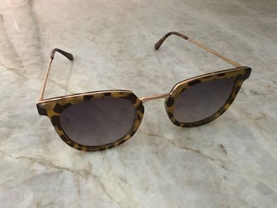 Tahari TH713 TX Round Tortoise Sunglasses EUC Very Nice
