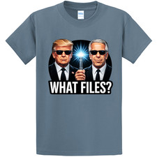 NEW Art Society EPSTEIN WHAT FILES STONE BLUE Tee Shirt SM-4XLARGE MADE IN USA