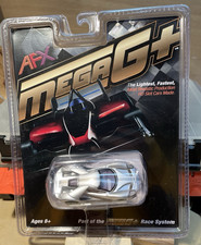 Racemasters AFX 22012 Ford GT Silver / Grey Stripe Mega G  Plus Slot Car New