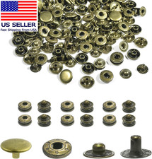 50Sets Snap Button Kit, 10Mm Leather Snaps Fasteners, Metal Button Press Studs f