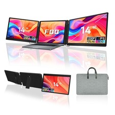 14" Laptop Screen Extender, FHD 1200P IPS Dual/Triple Portable Monitor for La...