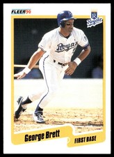 George Brett 1990 Fleer #103 Royals MLB READ FREE SHIPPING AutographDen