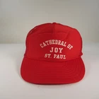 Vintage Cathedral of Joy St. Paul Hat Cap One Size Red Trucker Nissun Mens