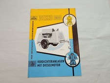 Prospekt Infoblatt EKM Verdichteranlagen mit Dieselmotor VEB Zwickau DDR