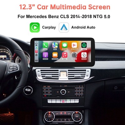 12.3'' Touchscreen Wireless Carplay AndroidAuto Radio For Benz CLS W218 NTG5.0