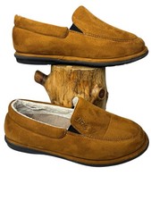 Dr Comfort Relax Slippers Mens Size 8 Brown Sherpa Lined
