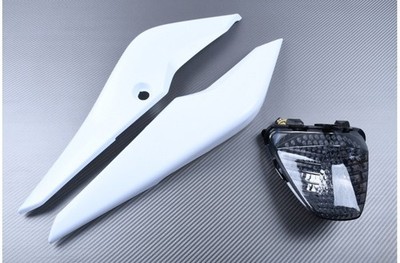 Heckschale unlackiert + Rauchrücklicht für Honda CBR 125R 2011 - 2016