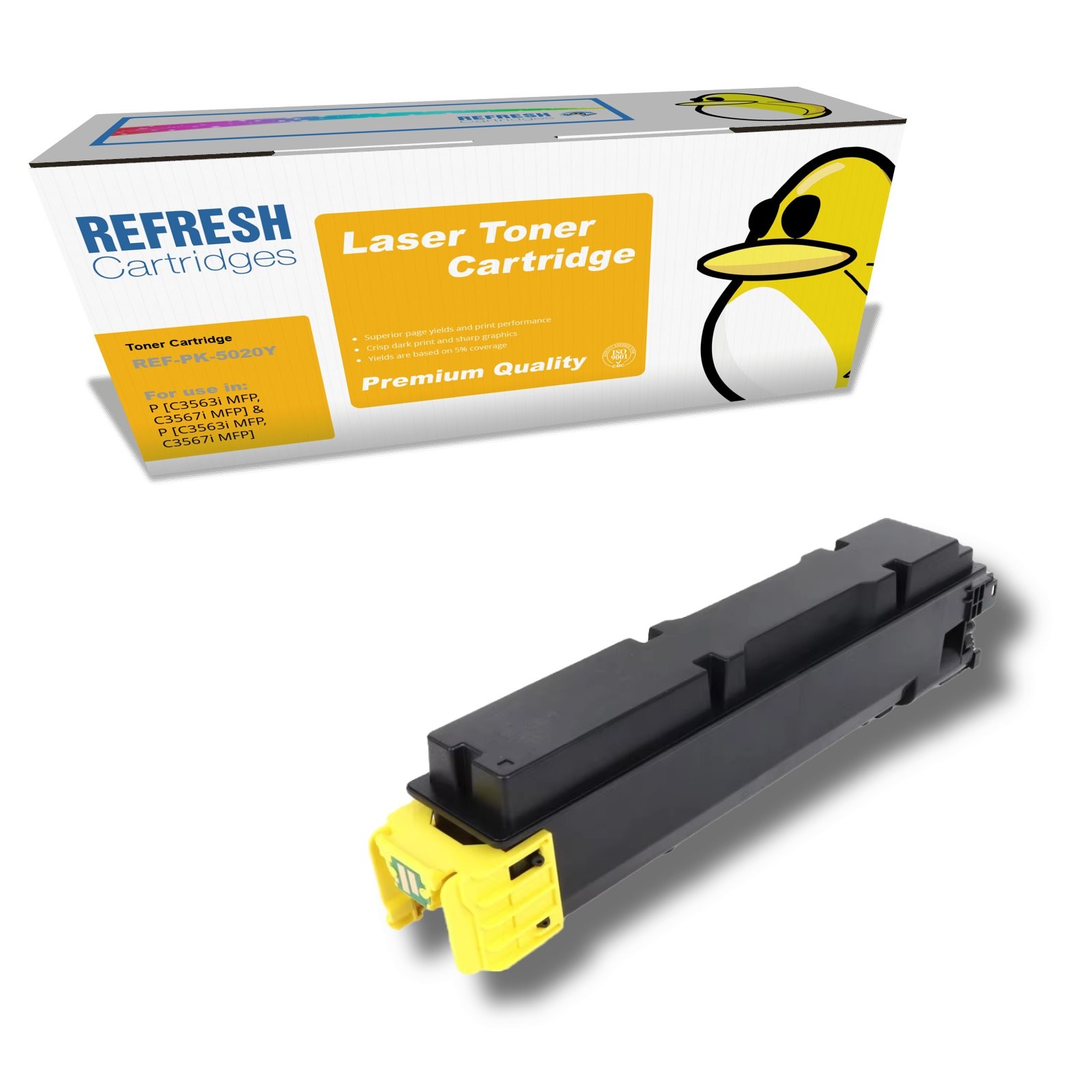 Refresh Cartridges Yellow PK-5020Y Toner Compatible With Triumph-Adler Printers