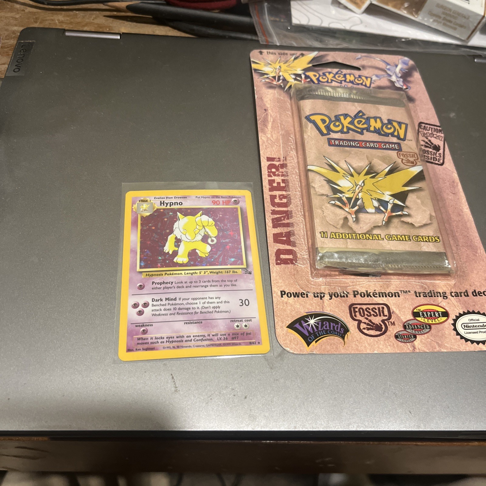 Hypno (8) Holo Rare Fossil 08/62