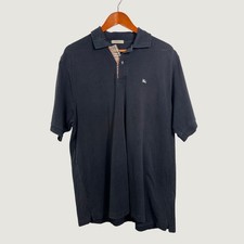 Burberry London Polo Shirt Mens XL Black Nova...