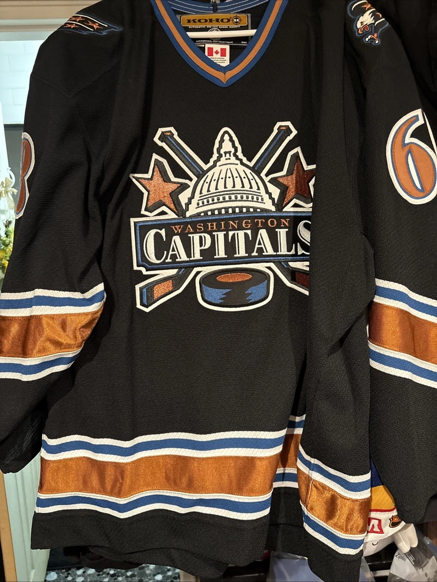 Maillot De Hockey Vintage Jaromir Jagr - Washington Capitals 'Screaming Eagles' Des Années 90 - Marque CCM