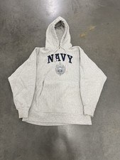 VTG Champion Reverse Weave US Navy United States Naval Hoodie Sweatshirt Medium