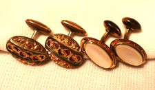 Antique Cufflinks Gold Plated