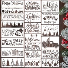 Christmas Stencils for Crafts Reusable Large Holiday Stencils
