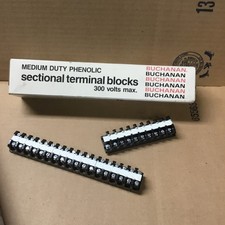 New Buchanan 521 Medium Duty Sectional Terminal Blocks - Box of 100